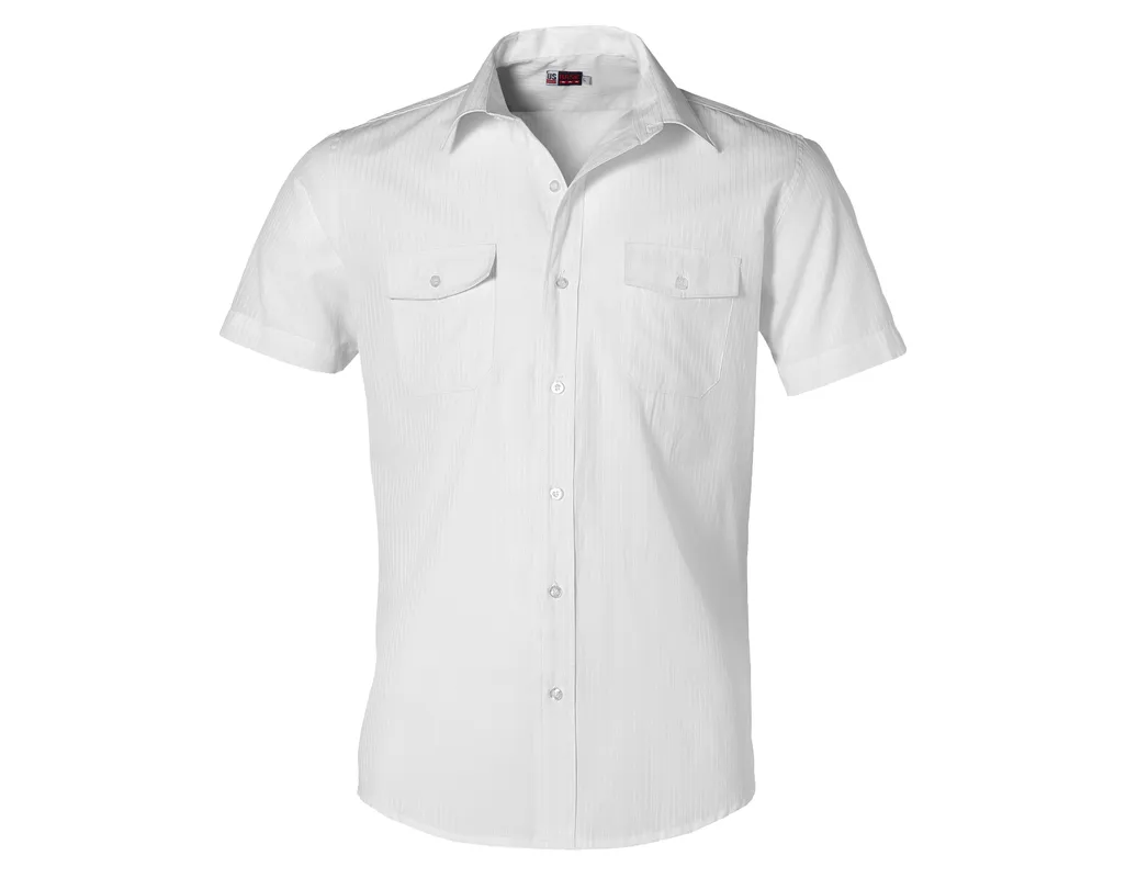 Mens Short Sleeve Bayport Shirt  - White