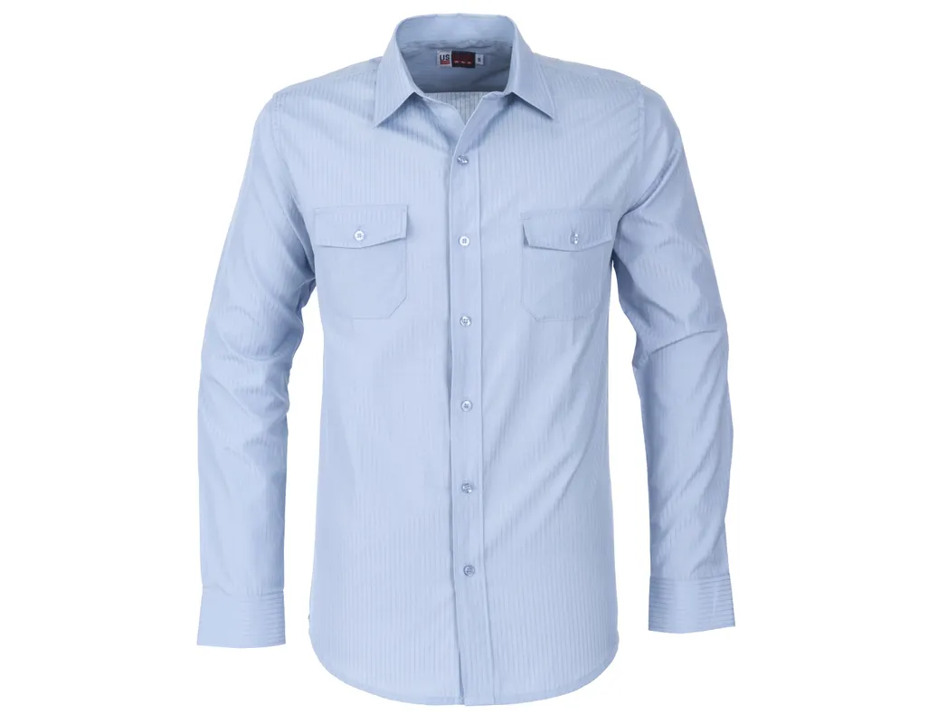 Mens Long Sleeve Bayport Shirt  - Light Blue