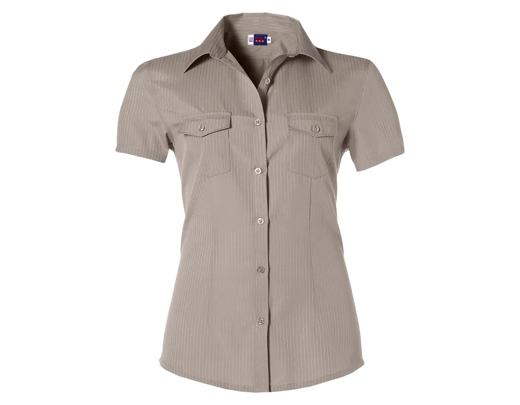 Ladies Short Sleeve Bayport Shirt  - Khaki Only
