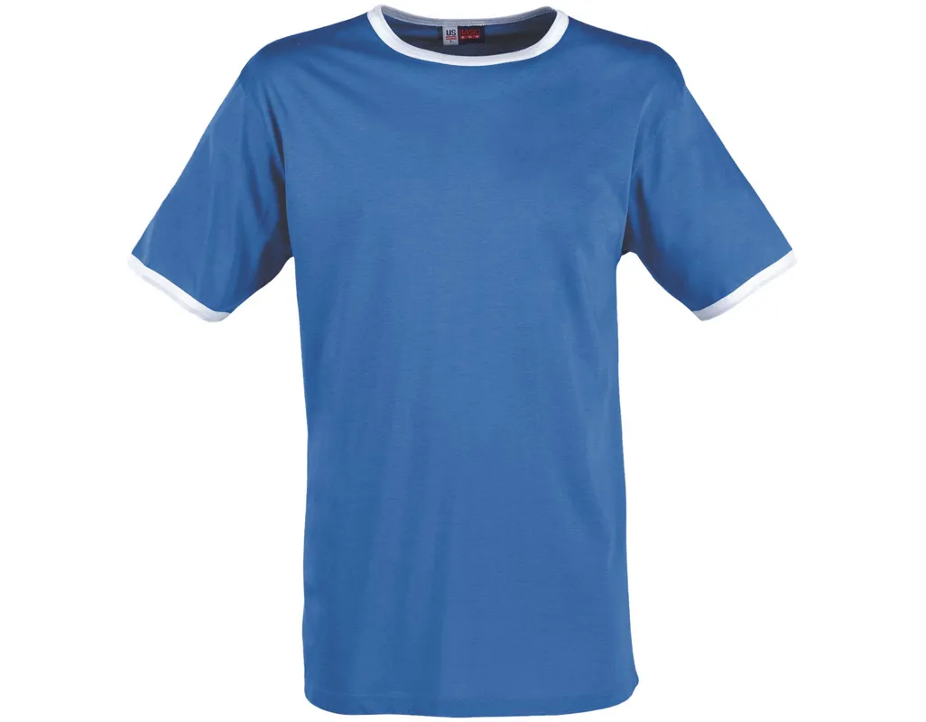 Mens Adelaide Contrast T-Shirt  - Light Blue