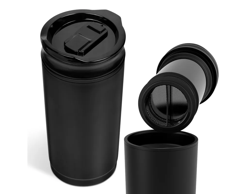 Colombia Double-Wall Tumbler & Press - Black