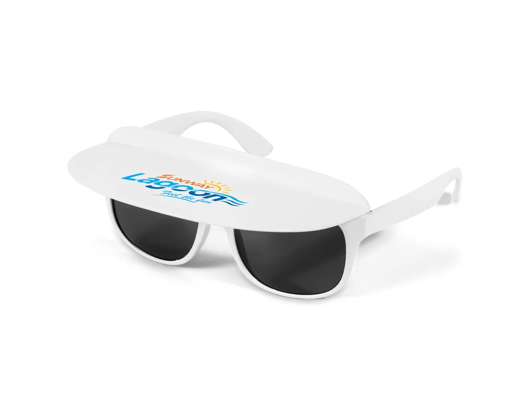 Sunscape Visor Sunglasses - Solid White