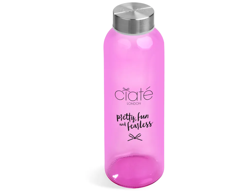 Kooshty Pura Glass Water Bottle - 500ML - Pink