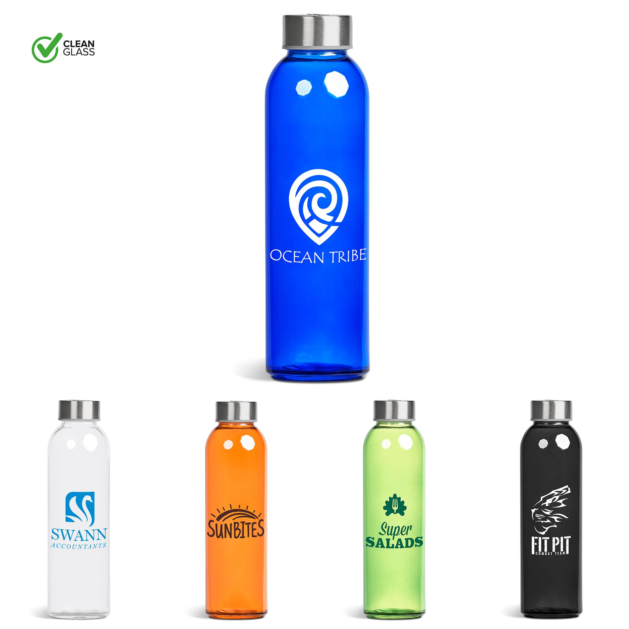 Kooshty Pura Glass Water Bottle - 500ml 