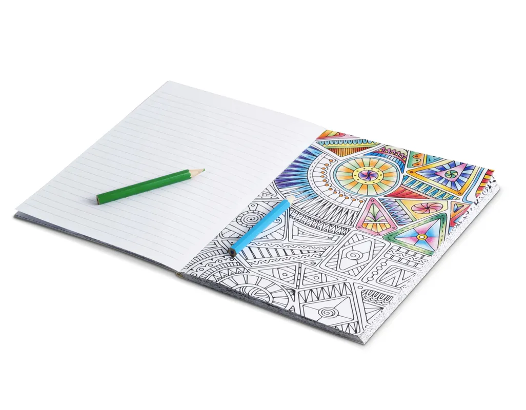 Unwind Adult Colouring  Soft Cover Notebook