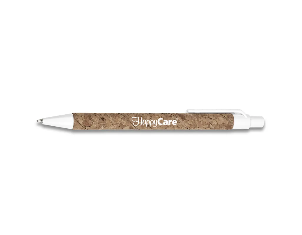 Okiyo Elm Cork Ball Pen - Solid White Only