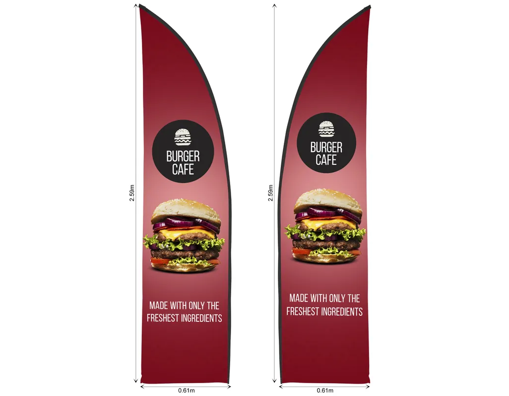 Legend 2m Sublimated Arcfin Double-Sided Flying Banner Skin (Excludes Hardware)