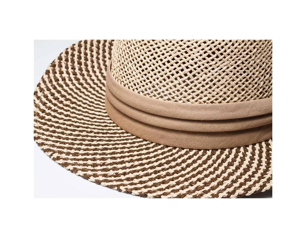 Two-Tone Straw Hat