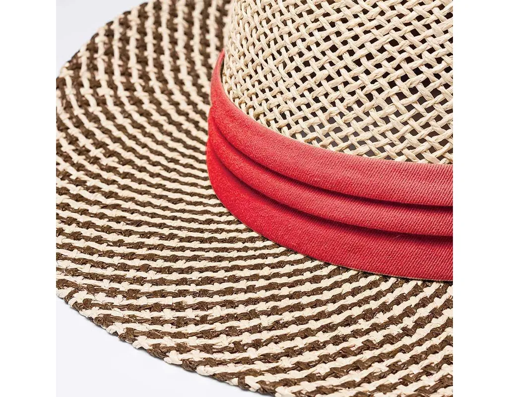 Two-Tone Straw Hat