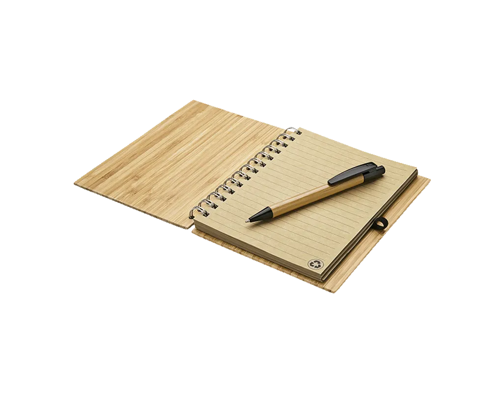 Bamboo Notebook and Pen - Natural