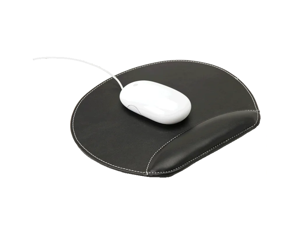 Mouse Pad with Padded Rest - Black