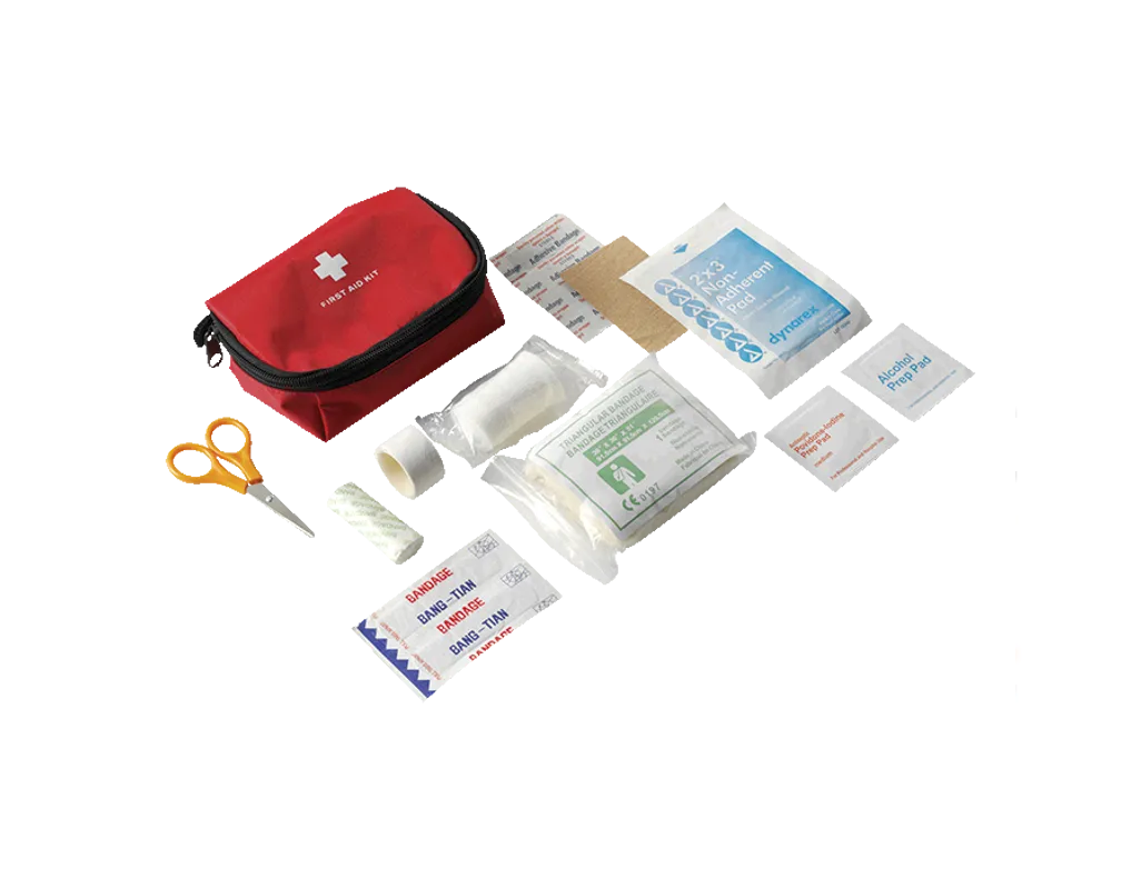 16 Piece First Aid Kit - Red