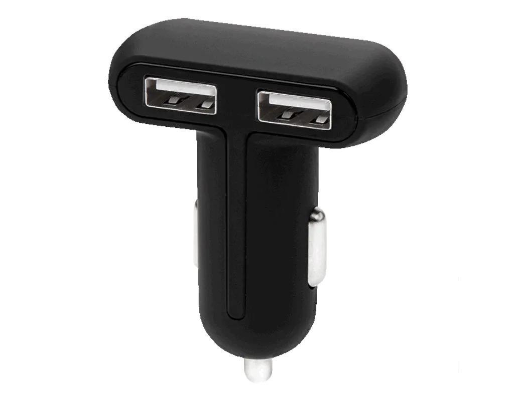 Chili Bis Dual USB Car Charger - Black