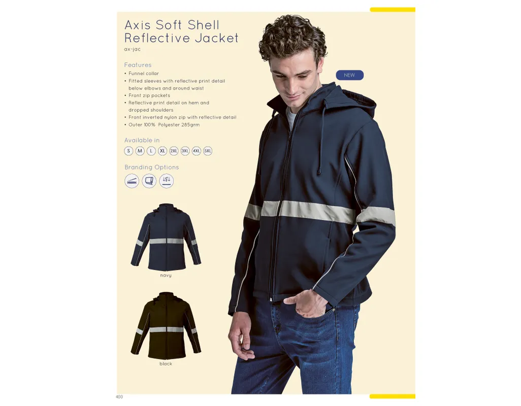 Axis Soft Shell Reflective Jacket | Brand Innovation