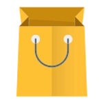 Cartoon shopping bag